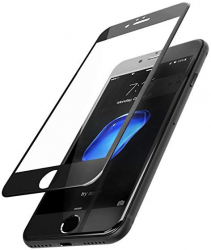 Folie de sticla Apple iPhone 6/6S Elegance Luxury margini colorate Black 
