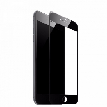 Folie de sticla Apple iPhone 7 Elegance Luxury margini colorate Black 