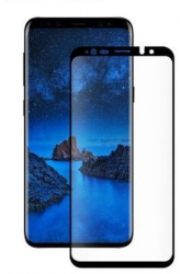 Folie de sticla pentru Samsung Galaxy S9 cu margini colorate Negru 