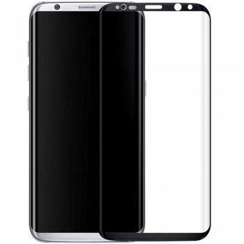 Folie de sticla Samsung Galaxy S8 Plus Elegance Luxury margini curbate colorate Black 