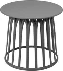 Masuta cafea gri rotunda OSHU D50xh45cm polipropilena 