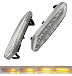 Set 2 Semnalizari Aripa Dinamice Secventiale cu Sticla Clara Mini Cooper R60 Countryman R61 Paceman