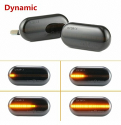 Set 2 Semnalizari Aripa LED dinamice cu sticla fumurie pentru Smart Fortwo 453 
