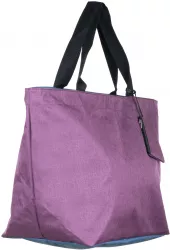 Geanta shopper multifunctionala medie din material textil panzat mov