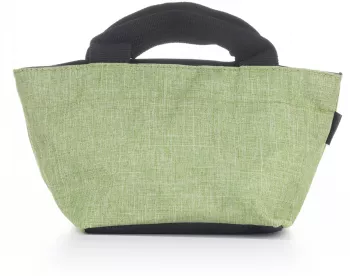 Gentuta cosmetice din material textil panzat verde 