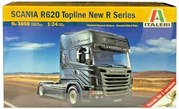 Kit de construit camion Scania R620 Topline/Lungime 24.7 cm/Scara 1 24/14+ 