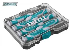 Set 7 surubelnite de precizie TOTAL Industrial - TOTAL - SET 7 SURUBELNITE DE PRECIZIE - CR-V INDUSTRIAL 