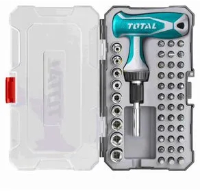 Set surbelnita cu clichet Total - 47 piese - TOTAL - SET SURUBELNITA CU CLICHET - 47 PIESE 