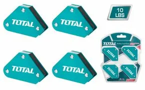 Set 4 coltare magnetice pentru sudura TOTAL - 45° - TOTAL - SET 4 COLTARE MAGNETICE PENTRU SUDURA 45° 90° 