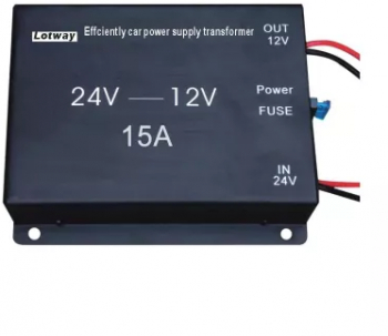 Convertor Auto 15A pentru Tensiune 24V - 12V 