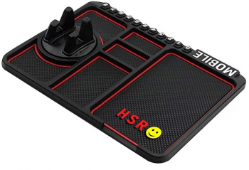 Covoras multifunctional pentru bord anti-alunecare suport telefon Afisare numar telefon Negru 