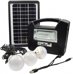 Kit panou solar CCLAMP CL-26 CU Radio si player mp3 