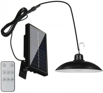 Lampa LED solara cu abajur si telecomanda 30W 