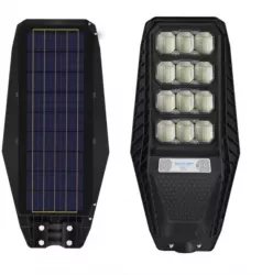 Lampa Stradala Solara 200W 12 casete 480 LED Cu Panou Solar si Telecomanda 