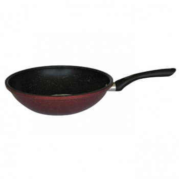 Pan Wok Rosberg R51320G26 26cm Marmura Inductie Melanj Bordeaux 