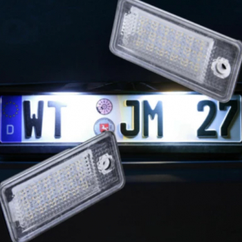 Set 2x Lampi numar LED pentru Audi A3 A4 A6 A5 A8 Q7 RS4 RS6 S6 
