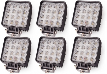 Set 6 x proiector LED 48W auto offroad 16 LED 12-24V 