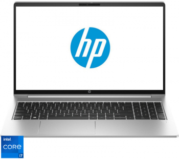 Laptop HP 15.6 ProBook 450 G10 FHD IPS Touch Intel Core i7-1355U 32GB DDR4 1TB SSD Intel Iris Xe Free DOS Silver 