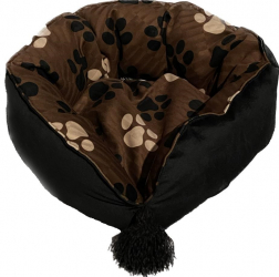 Culcus confortabil pentru pisici si caini de talie mica Studio Casa Material plusat 40 x 20 cm Maro 
