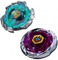 Pachet titirezi 4D BB117 Blitz Unicorno fara lansator + BB118 Phantom Orion B D cu lansator si varf metalic 