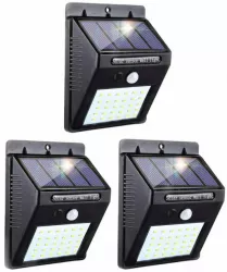 Set de 3 lampi solare cu senzor de miscare 