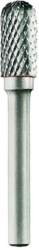 Freza din carbura de tungsten forma C - cilindrica cu cap rotunjit tais dublu incrucisat 20 d2 6 L 70 l2 25 Tivoly