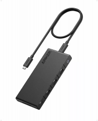 Hub Anker 364 10-in-1 100W USB-C Dual 4K HDMI 4x USB-A port card SD Negru 