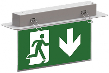 Corp de iluminat de siguranta emergenta led 3W 180 min permanent ip 43 pentru rigips BR-BC14-01120 Braytron