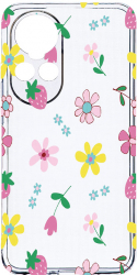 Husa Bestcase comp cu OPPO Reno 10 Pro 5G Flowers Antisoc 2MM Soft Silicon prot cam T 687 