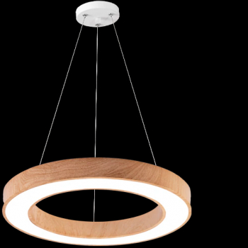Plafoniera led 36W suspendata rotunda lemn 3240lm cu 3 temperaturi de lumina 3000/4000/6500K SMT-BH16-06187 Braytron smartsistem 