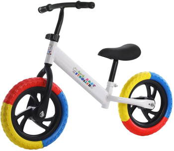 Bicicleta de echilibru fara pedale 2 - 5 ani Alb Roti in 3 culori 