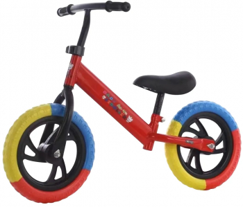 Bicicleta de echilibru fara pedale 2 - 5 ani Rosu Roti in 3 culori 