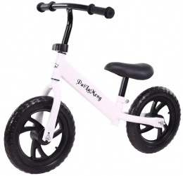 Bicicleta de echilibru fara pedale pentru incepatori 2 - 5 ani Alb 