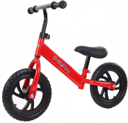 Bicicleta de echilibru fara pedale pentru incepatori 2 - 5 ani Rosu 
