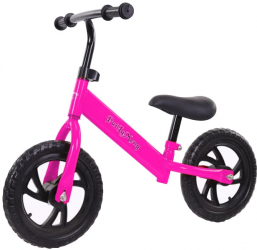 Bicicleta de echilibru fara pedale pentru incepatori 2 - 5 ani Roz 