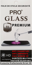 Folie de sticla Samsung S21 FE ProGlass Premium Full glue Margini Negre Sticla securizata 9H Ultra HD 