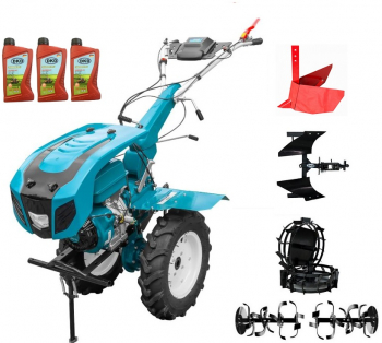 Motocultor Profesional DAKARD Hs 1100D NEW 16 Cp cu Roti Metalice. Plug Reversibil. Rarita Reglabila. 3l Ulei 