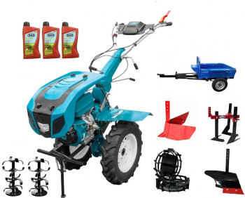 Motocultor Profesional DAKARD Hs 1100D NEW 16 Cp. Remorca DKD Ly 700. Roti Metalice. Plug Arat. Rarita Reglabila. Prasitoare. 3l Ulei 