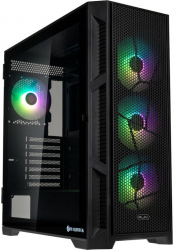 Carcasa Gaming Raijintek Ponos Ultra MS4 ARGB Front Mesh Middle Tower mITX mATX ATX E-ATX Black 