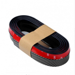 Banda Protectie Spoiler Bara Tuning Auto Universala din Cauciuc Model Fibra de Carbon 2.5 M 