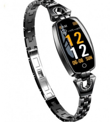 Bratara Smart Fitness Techstar® H8 0.96 inch IPS Waterproof Eleganta pentru Dama Monitorizare Somn si Ca 
