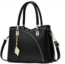 Geanta de dama eleganta de buna calitate GIDA-CRIS GC182 neagra geanta care atrage privirile 