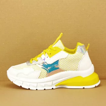 Sneakers albi cu galben Taylor M3 