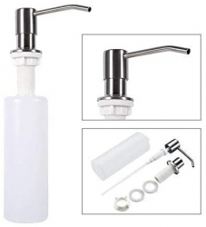 Dozator Incorporabil Inox Pentru Chiuveta Sapun Detergent 300ml 