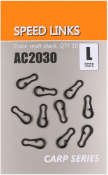 Agrafa Rapida MMT Orange Speed Links L 1.5cm Negru Mat 10buc 
