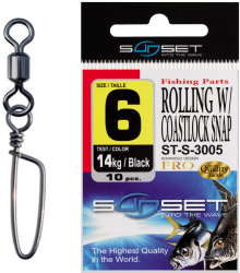 Agrafa Vartej MMT Sunset ST-S-3005 No.8 8kg Rolling Coastlock Snap 