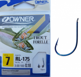 Carlige Legate MMT Owner RL-175 No.7 60cm 0 18mm