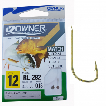 Carlige Legate MMT Owner RL-282 No.12 70cm 0 18mm