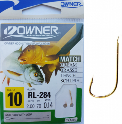 Carlige Legate MMT Owner RL-284 No.10 70cm 0 14mm 