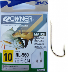 Carlige Legate MMT Owner RL-560 No.10 70cm 0 14mm 